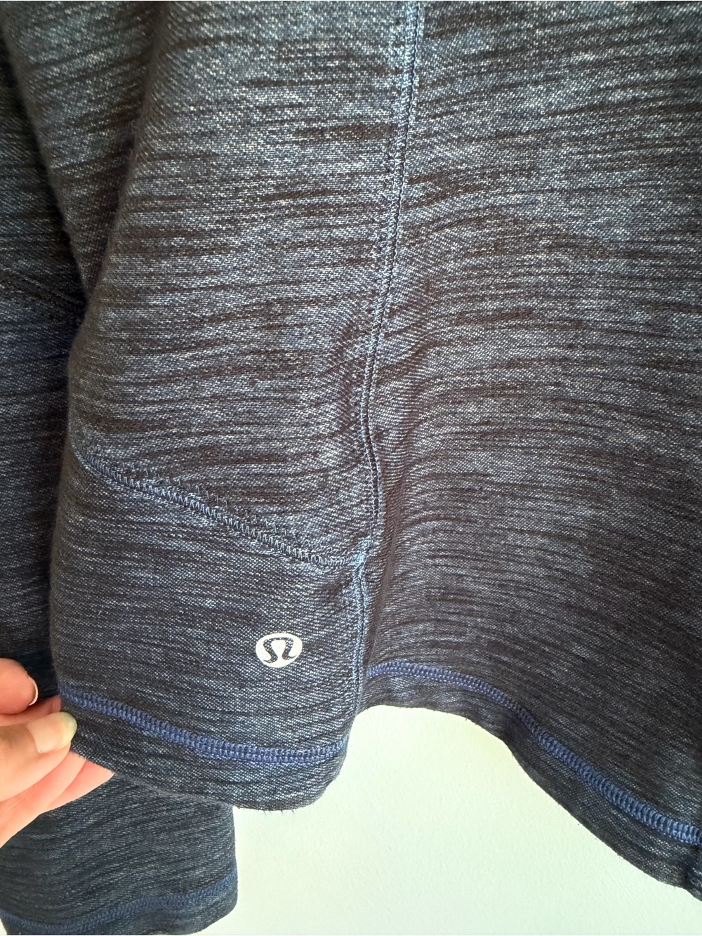 lululemon Forme Jacket Reversible Slub Denim Limitless-Blue/Black Size 12 (L/XL) - Picture 5 of 7
